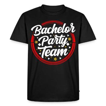 Bachelor Party Team Bride Bachelor - Men's Premium Organic T-Shirt - black - Front - Nico (187cm)