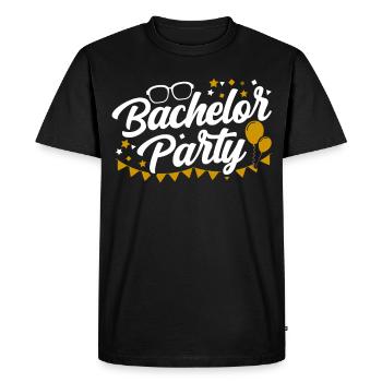 Enterrement de vie de garçon Bachelor bachelorette - T-shirt Premium bio Homme - noir - Devant - Nico (187cm)
