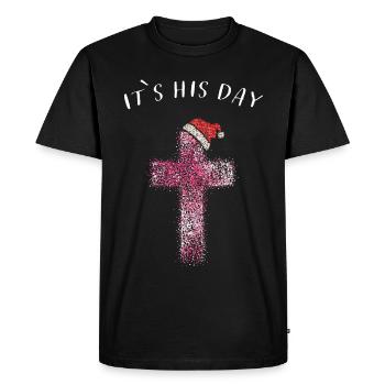Église de service de Noël Cross - T-shirt Premium bio Homme - noir - Devant - Nico (187cm)