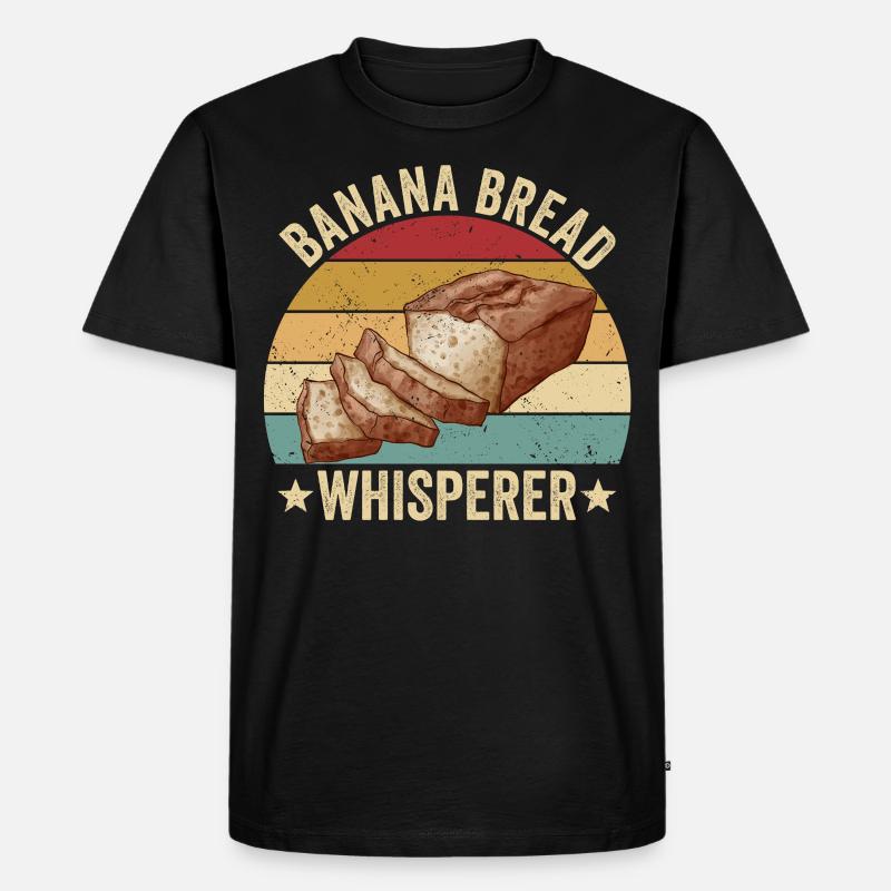 Lustiger Brotbacken-Bäcker - Männer Premium Bio T-Shirt - Schwarz