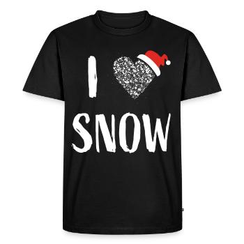Snow Winter Winter Time Winter Sports Apres Ski - Men's Premium Organic T-Shirt - black - Front - Nico (187cm)