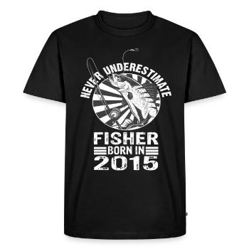Never Underestimate Fisher born 2015 - Men's Premium Organic T-Shirt - black - Front - Nico (187cm)