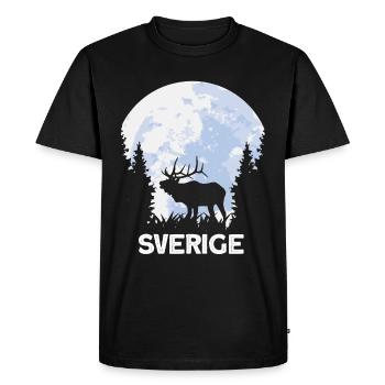 sverige orignal Suède Scandinavie - T-shirt Premium bio Homme - noir - Devant - Nico (187cm)