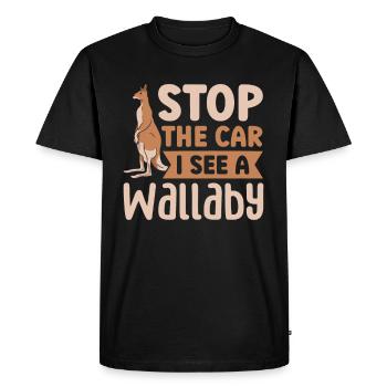 Stop the car I was entering - Men's Premium Organic T-Shirt - black - Front - Nico (187cm)