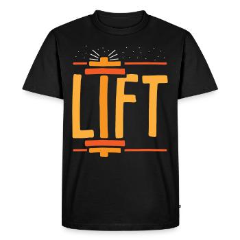 Lift Weightlifting Weightlifting Gym Workout - Men's Premium Organic T-Shirt - black - Front - Nico (187cm)