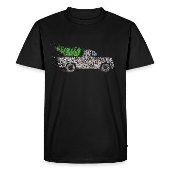 Christmas tree Christmas tree Christmas tree Xmas - Men's Premium Organic T-Shirt - black - Front - Nico (187cm)