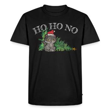 Arbre de Noël de Noël moufle Anti Chat de Noël - T-shirt Premium bio Homme - noir - Devant - Nico (187cm)