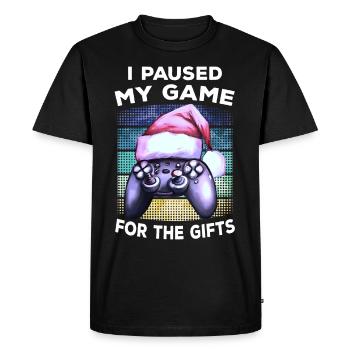 Gamer Jeu de chapeaux de Noël Gamer Gift Gaming - T-shirt Premium bio Homme - noir - Devant - Nico (187cm)
