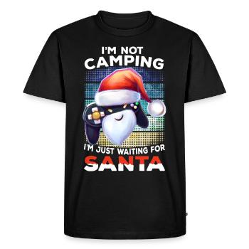 Chapeau de Noël Gamer Slogan Gambler Gift Gambling - T-shirt Premium bio Homme - noir - Devant - Nico (187cm)