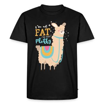 I'm not fat, I'm just a fluffy - Men's Premium Organic T-Shirt - black - Front - Nico (187cm)