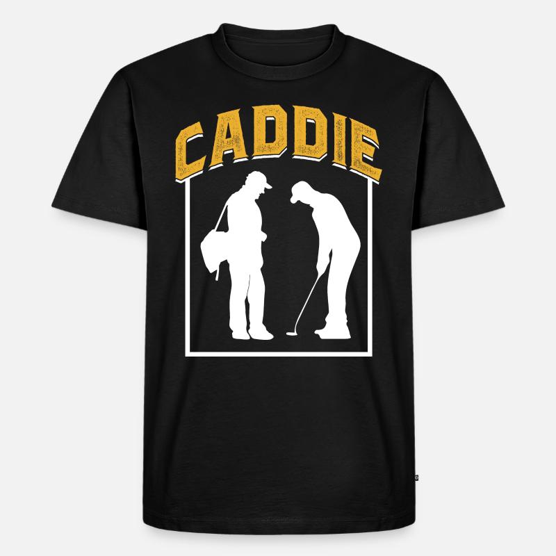 Caddy Profession Golf Golfing Golfer - Men's Premium Organic T-Shirt - black