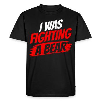 J’ai eu du mal avec un patient en rétablissement d’ours - T-shirt Premium bio Homme - noir - Devant - Nico (187cm)