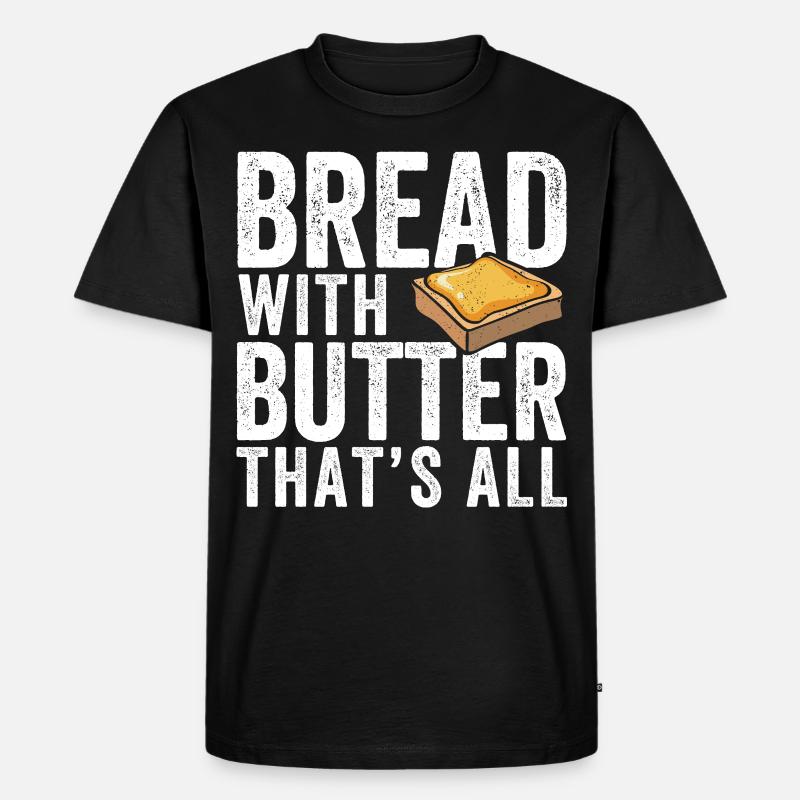Lustiger Brotbacken-Bäcker - Männer Premium Bio T-Shirt - Schwarz