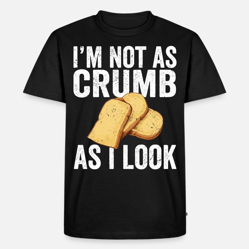 Lustiger Brotbacken-Bäcker - Männer Premium Bio T-Shirt - Schwarz