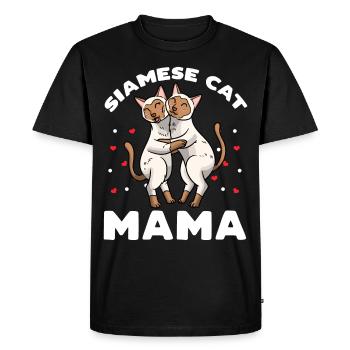 Chat siamois Mama Mese Mama - T-shirt Premium bio Homme - noir - Devant - Nico (187cm)