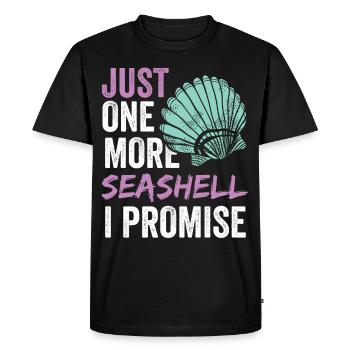 Plus qu’une coquille je lui promets Moules - T-shirt Premium bio Homme - noir - Devant - Nico (187cm)