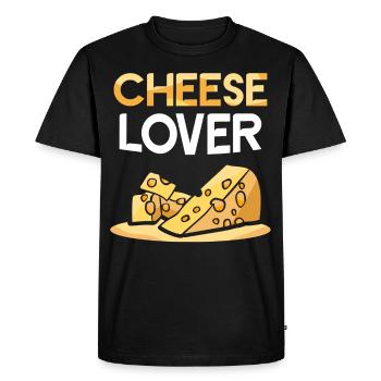Amateurs de fromage Amateurs de fromage Paroles douces Amour - T-shirt Premium bio Homme - noir - Devant - Nico (187cm)