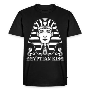 Egyptian Sphinx Egyptologist Anubis Pyramids Aegy - Men's Premium Organic T-Shirt - black - Front - Nico (187cm)