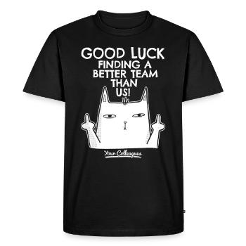 Job Change New Job Farewell Farewell Gift - Men's Premium Organic T-Shirt - black - Front - Nico (187cm)