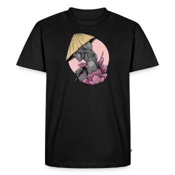 Vietnam I Saigon Scooter Pho Bo Travel Motif for - Men's Premium Organic T-Shirt - black - Front - Nico (187cm)