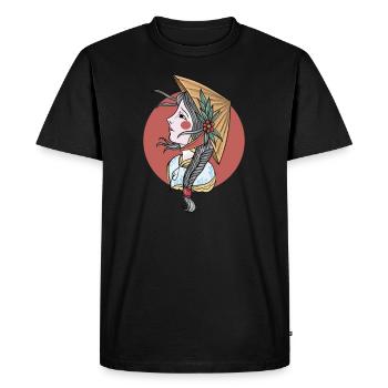 Vietnam I Saigon Scooter Pho Bo Travel Motif for - Men's Premium Organic T-Shirt - black - Front - Nico (187cm)