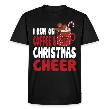 Café et de Noël Noël - T-shirt Premium bio Homme - noir - Devant - Nico (187cm)