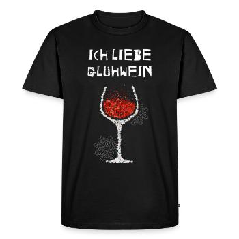 Glühwein Nikolaus Weinachtsmarkt Glühweinstand - Männer Premium Bio T-Shirt - Schwarz - Vorne - Nico (187cm)