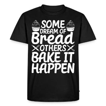 Funny bread baker - Men's Premium Organic T-Shirt - black - Front - Nico (187cm)