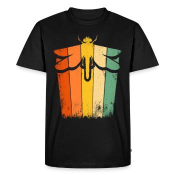 Dragonfly Insect Dragonflies Retro Entomologist Insects - Men's Premium Organic T-Shirt - black - Front - Nico (187cm)