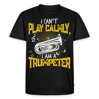 Trumpet Trumpeter Trumpet Player - Men's Premium Organic T-Shirt - black - Front - Nico (187cm)