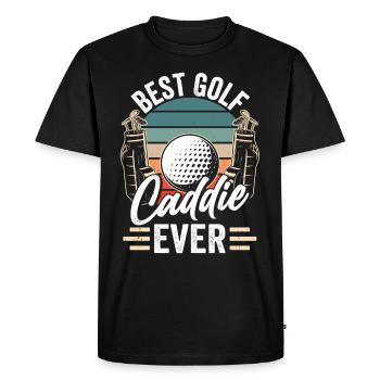 Meilleur Golf Caddy Ever Golf Golf - T-shirt Premium bio Homme - noir - Devant - Nico (187cm)