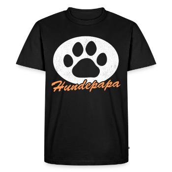 Dog Papa Master Dogs Dog Owner Gift - Men's Premium Organic T-Shirt - black - Front - Nico (187cm)