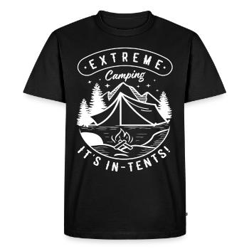 Extreme Camping It's In-tents Campfire Camper - Men's Premium Organic T-Shirt - black - Front - Nico (187cm)