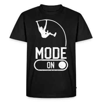 Fun Pole Vault Pole Vault - Men's Premium Organic T-Shirt - black - Front - Nico (187cm)