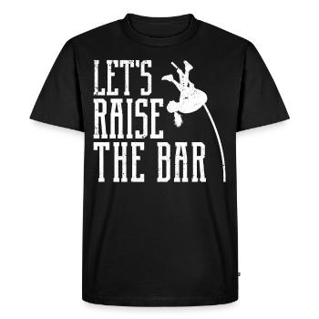Saut à la perche amusant Saut à la perche - T-shirt Premium bio Homme - noir - Devant - Nico (187cm)