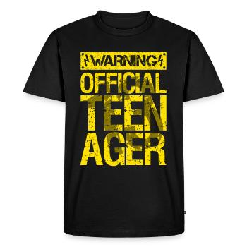 13 Anniversaire Jeunes filles 13er 13 ans - T-shirt Premium bio Homme - noir - Devant - Nico (187cm)