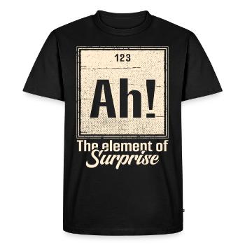 Chimiste de laboratoire Chimie Profession Élément jeu de mots - T-shirt Premium bio Homme - noir - Devant - Nico (187cm)