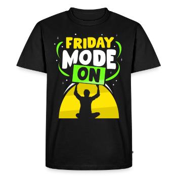Mode vendredi Un vendredi sarcastique enfin - T-shirt Premium bio Homme - noir - Devant - Nico (187cm)