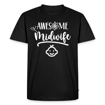 Grande sage-femme Dictons Profession Obstétrique Sages-femmes - T-shirt Premium bio Homme - noir - Devant - Nico (187cm)