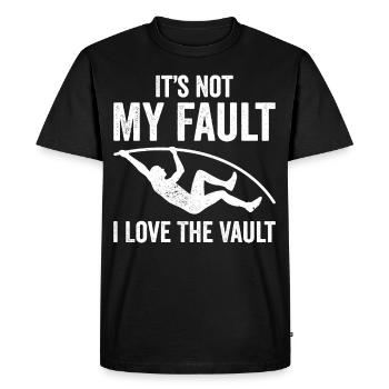 Fun pole vault - Men's Premium Organic T-Shirt - black - Front - Nico (187cm)