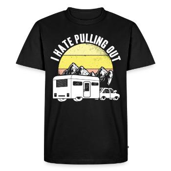 Je déteste me retirer - T-shirt Premium bio Homme - noir - Devant - Nico (187cm)