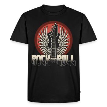 Guitares rock and roll - T-shirt Premium bio Homme - noir - Devant - Nico (187cm)