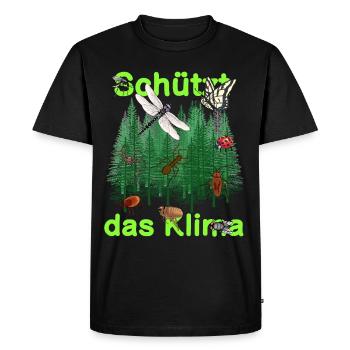 Nature sauvage Forêt Animaux Nature Protection du climat Insectes Animaux - T-shirt Premium bio Homme - noir - Devant - Nico (187cm)