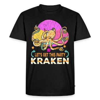 Octopus Octopus Sea Tentacle Octopus Octopus Octopus - Men's Premium Organic T-Shirt - black - Front - Nico (187cm)