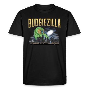 Budgerigar Parakeet Budgerigar Budgerigar - Men's Premium Organic T-Shirt - black - Front - Nico (187cm)