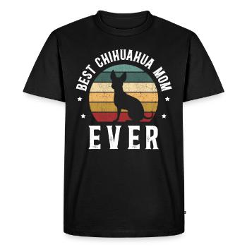 Meilleure maman Chihuahua jamais pour - T-shirt Premium bio Homme - noir - Devant - Nico (187cm)