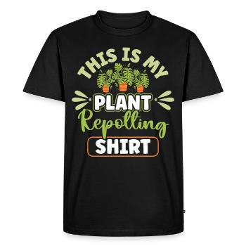 Plant Lovers Gardening Garden Gardeners - Men's Premium Organic T-Shirt - black - Front - Nico (187cm)