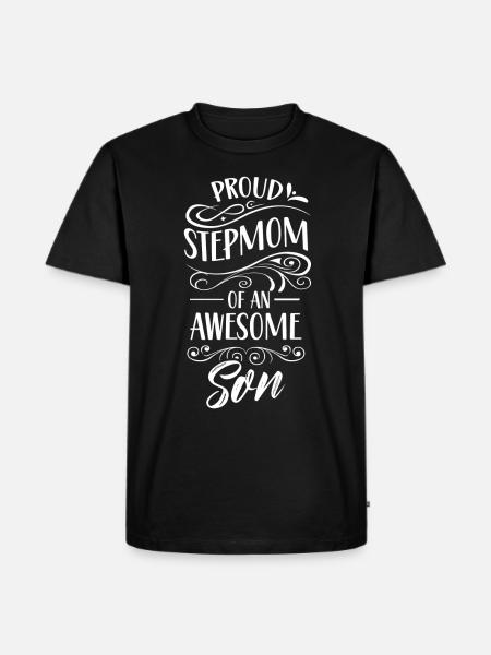 Fière belle-mère d’un grand fils - T-shirt Premium bio Homme - noir