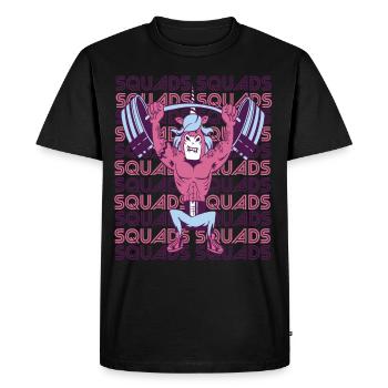 Escouades Unicorn Heavy Gym Workout Entraînement en force - T-shirt Premium bio Homme - noir - Devant - Nico (187cm)