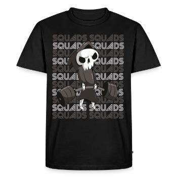 Death Squads Training Motivation Deadlift Fi - Men's Premium Organic T-Shirt - black - Front - Nico (187cm)